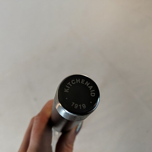 Kitchenaid Black Silver Stainless Steel Whisk Large 12" 1919 Hand Utility Metal - Picture 6 of 7